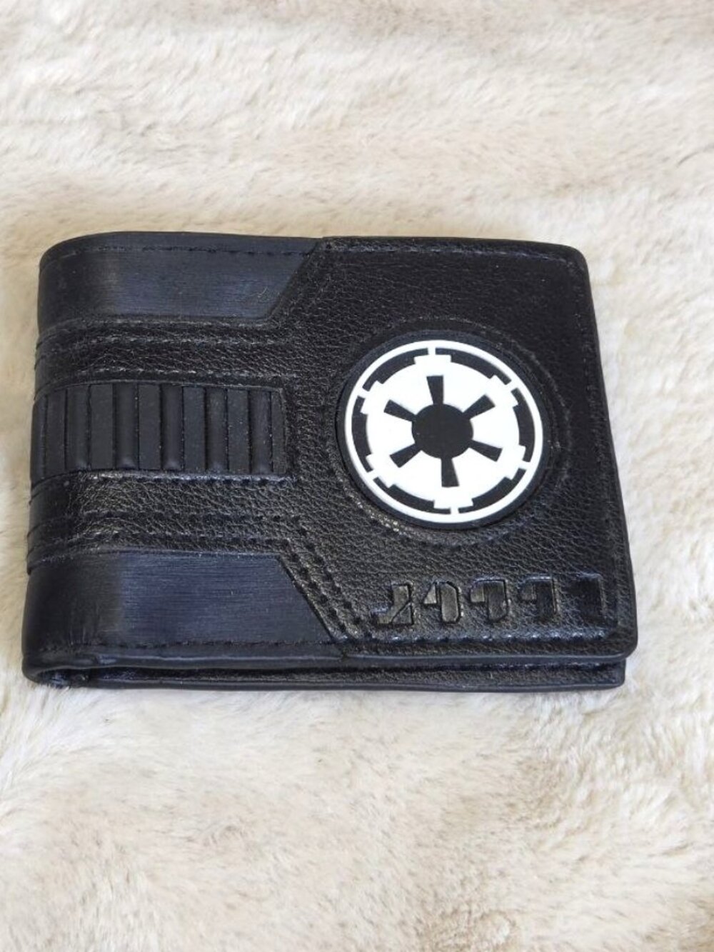 Star Wars Galactic Empire Imperial Symbol Black Bifold Wallet NWOT #G